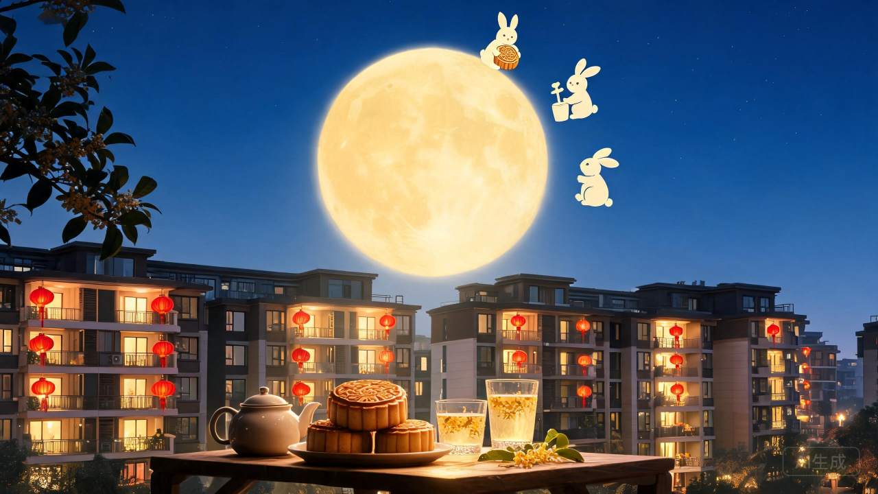中秋月圆，爱满家园