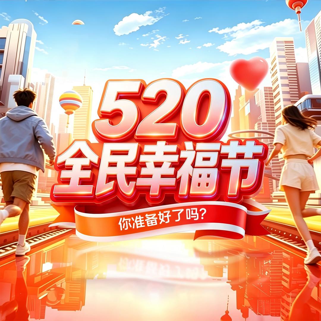 爱幸福丨520全民幸福节，好礼好玩等你啦~速来！ 